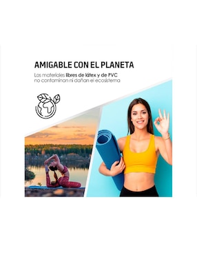 Tapete para yoga con correa para transportar Mat de 8 mm Red Lemon ideal para cualquier ejercicio resistente