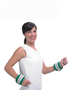 Par de polainas Theraband de .68 kg verde