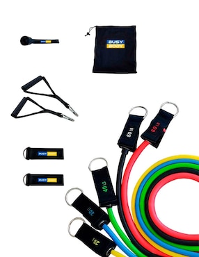 Set De 5 Ligas De Resistencia Con Accesorios Tayga