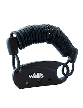 Candado Wallis con gancho y cable