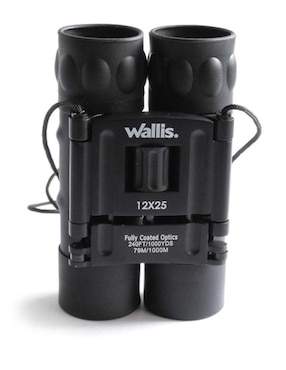Binocular compacto Wallis tipo tejado 12x25mm