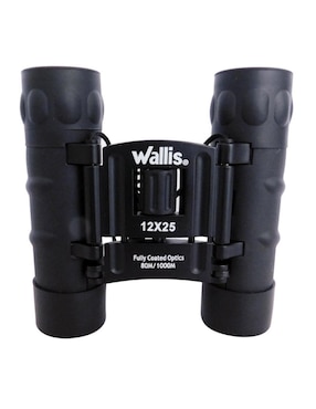 Binocular compacto Wallis tipo tejado 12x25mm