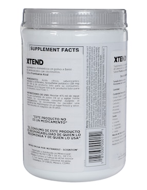Suplemento Alimenticio Xtend sabor frambuesa de 390 g