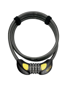 Candado Para Bicicleta Con Cable Autorreflejante On Guard Terrier Combo 8064GLO