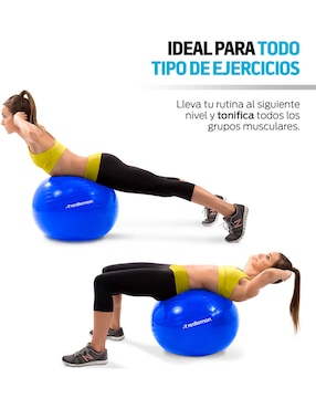 Pelota para pilates y yoga con bomba de aire Redlemon fitness ejercicio