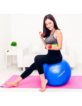 Pelota para pilates y yoga con bomba de aire Redlemon fitness ejercicio
