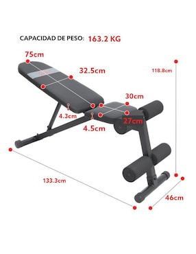 Banco para entrenamiento Sunny Health & Fitness SF-BH620038