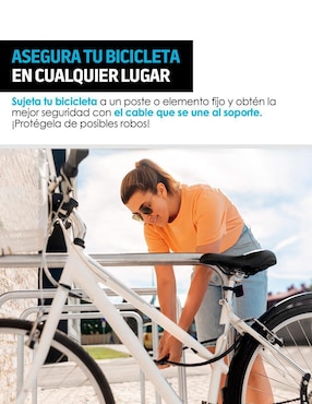 Candado para bicicleta de llave Redlemon