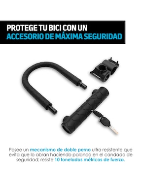 Candado para bicicleta de llave Redlemon