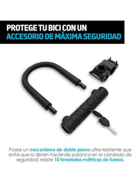 Candado para bicicleta de llave Redlemon
