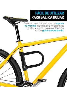 Candado para bicicleta de llave Redlemon