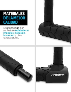 Candado para bicicleta de llave Redlemon