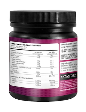 Aminoácidos Evolution Nutraceutical Company arándano-frambuesa