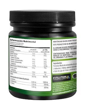 Aminoácidos Evolution Nutraceutical Company lima-limón