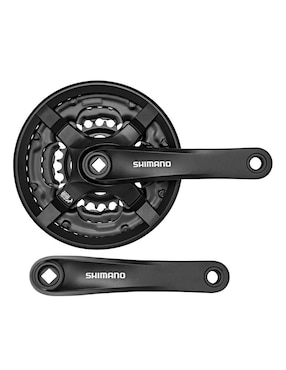 Juego de bielas de MTB con factor Q Shimano Tourney FC-TY501 triple plato