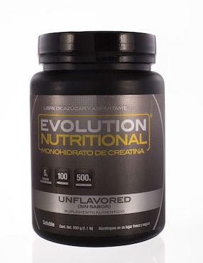 Bebida En Polvo Monohidrato De Creatina Evolution Nutraceutical Company Natural 500 Gr