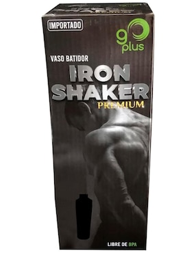 Vaso Go plus iron shaker de acero inoxidable