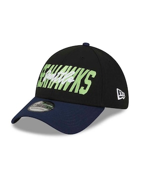 Gorra Visera Curva Cerrada New Era Seattle Seahawks Para Hombre