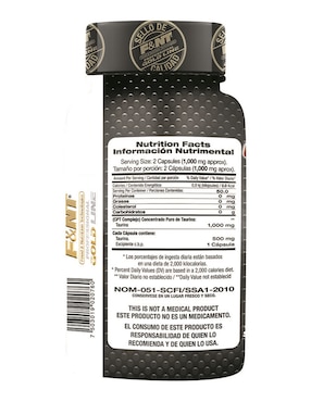 Fórmula de Taurina Food & Nutrition Technologies