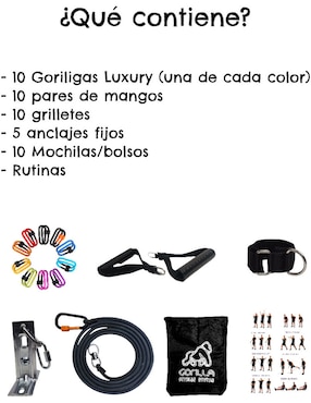 Kit de resistencia Gorilla fitness luxury