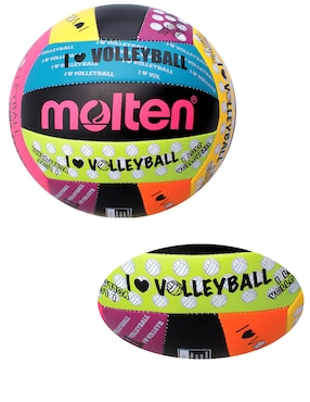 Balón Molten LUV negro para voleibol adulto