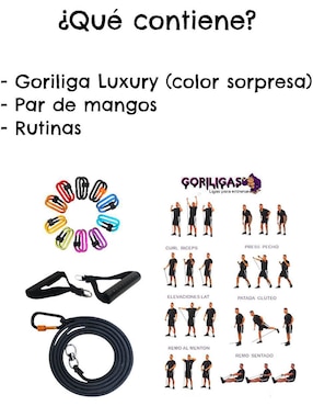 Set de ligas de resistencia Gorilla Fitness luxury