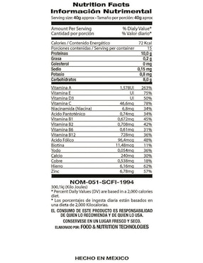 Proteína Food & Nutrition Technologies sabor natural de 600 g