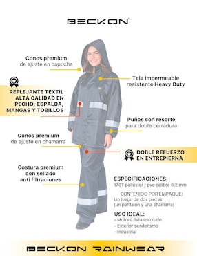 Impermeable Beckon Escape para mujer