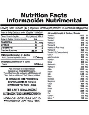 Suplemento alimenticio Food & Nutrition Technologies sabor naranja de 1kg