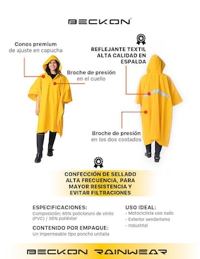 Impermeable Beckon Escape para mujer