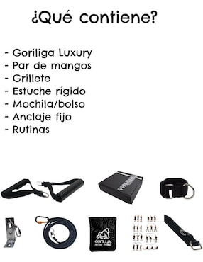 Kit de resistencia Gorilla Fitness