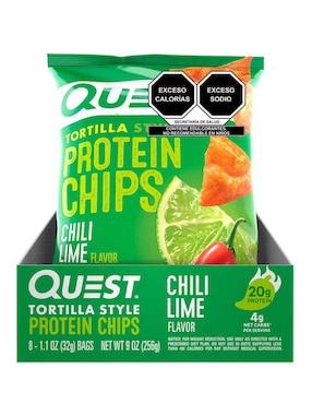 Chips Horneadas De Proteína Sabor Chile Y Limón Quest Nutrition