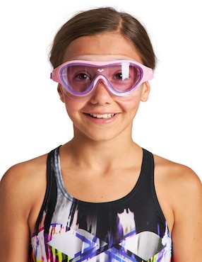 Goggles tipo máscara Arena para natación de niña