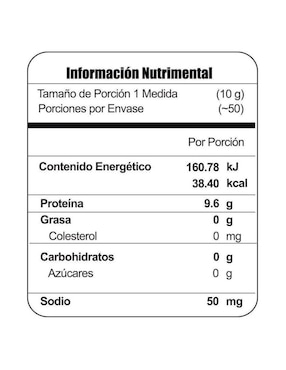 Suplemento alimenticio Meta Nutrition con colágeno hidrolizado sabor natural