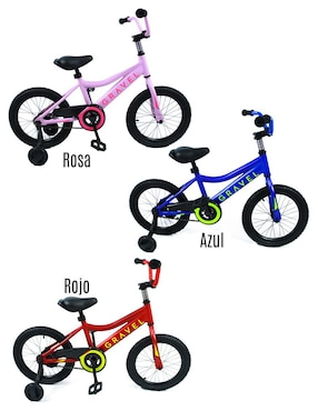 Bicicleta urbana Gravel rodada 16 para niño