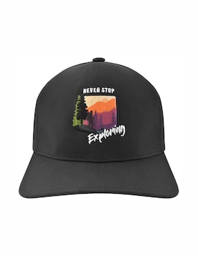 Gorra visera semicurva cerrada entrenamiento Wallis