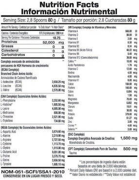 Suplemento alimenticio Food & Nutrition Technologies sabor nuez