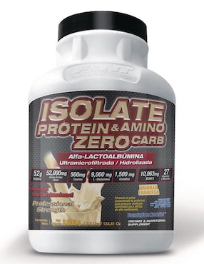 Suplemento Isolate Protein Amino Zero Carb Food & Nutrition Technologies Vainilla Francesa 3.5 Kg