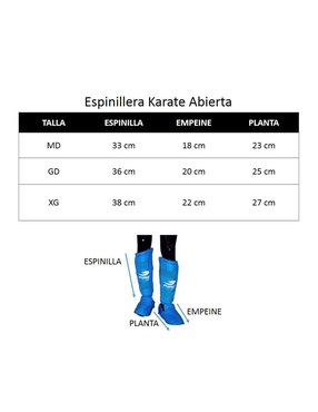Espinillera Fire Sports para artes marciales