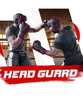 Careta deportiva RDX Kara F6 para artes marciales HGR-F6MR
