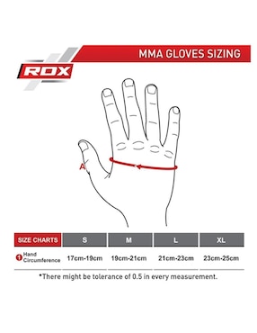 Guantes para arte marcial mixta RDX