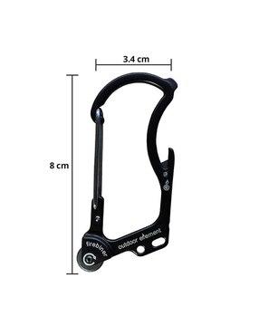 Mosquetones para campismo Outdoor Element F1BK