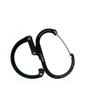 Mosquetones para campismo Gear Aid heroclip small black