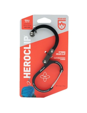 Mosquetones para campismo Gear Aid heroclip small black