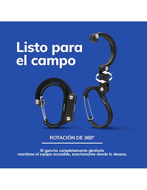Mosquetones para campismo Gear Aid heroclip small black