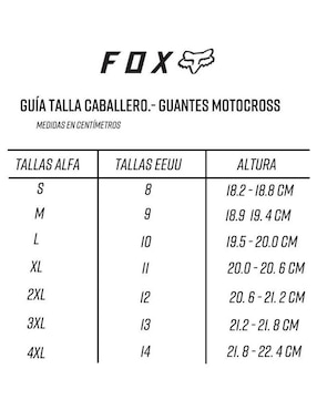 Guantes para motorsport Fox Racing de hombre