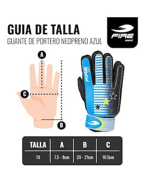 Guantes para fútbol Fire Sports de adulto