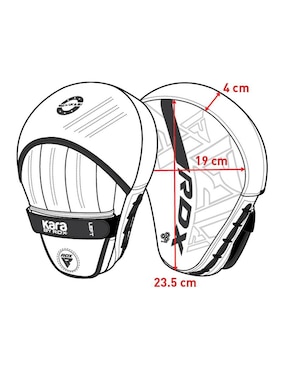 Manoplas diestro box RDX + 4 años