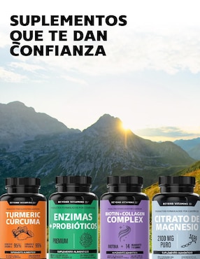 Glucosamina y Cúrcuma Articulaciones Beyond Vitamins sabor natural de 60 cápsulas