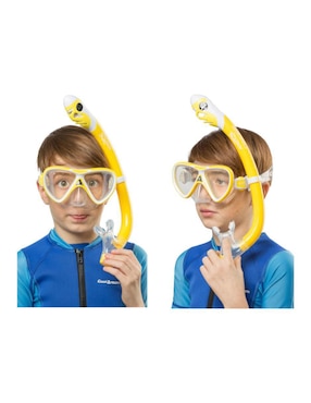 Tubo y gafas de snorkel para buceo Cressi